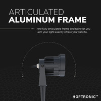 9er LED Gartenstrahler mit Erdspieß Lenzo - Modern schwarz - 15 Watt - Warmweiß 3000K - IP65 Wasserdicht ideal als Gartenbeleuchtung