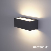 LED-Wandleuchte Rivera XL 24 Watt 3000K IP54 Schwarz