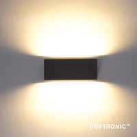 LED wandlamp Rivera L 16 Watt 3000K IP54 zwart
