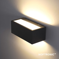 LED-Wandleuchte Rivera L 16 Watt 3000K IP54 Schwarz