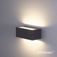 LED wandlamp Rivera L 16 Watt 3000K IP54 zwart
