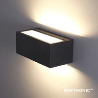 LED-Wandleuchte Rivera M 13 Watt 3000K IP54 Schwarz