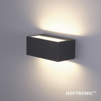 LED-Wandleuchte Rivera M 13 Watt 3000K IP54 Schwarz