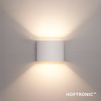 Denver LED Wandlamp - Up & Down - 6 Watt - Dimbaar - IP54 waterdicht voor buiten - 3000K Warm wit - Wit - Voor woonkamers, badkamers, gevels, slaapkamers, hallen en binnenruimtes