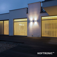 LED Wandleuchte 12 Watt Grau 3000K Doppelseitig leuchtend IP65