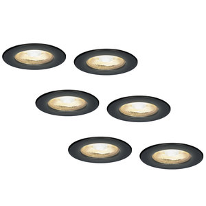 HOFTRONIC 10x Nola - LED Einbaustrahler 68 Weiß - IP65 Wasserdicht für Außen, Dachüberstand