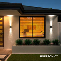 Dax LED dimbare wandlamp - Tweezijdig Up & Down - Neutraal wit 4000K - incl. 2x GU10 spots - IP65 voor binnen- en buitengebruik - RVS