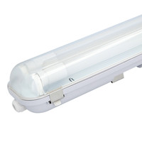 LED T8 TL Wannenleuchte IP65 60 cm 3000K 9W 1980lm 110lm/W Inkl. flimmerfreie LED Röhren verlinkbar