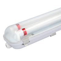10x LED T8 Wannenleuchte IP65 120 cm 6000K 18W 6300lm 175lm/W Inkl. flimmerfreie LED Röhren verlinkbar