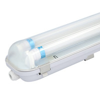 10x LED T8 Wannenleuchte IP65 120 cm 4000K 18W 5040lm 140lm/W Inkl. flimmerfreie LED Röhren verlinkbar