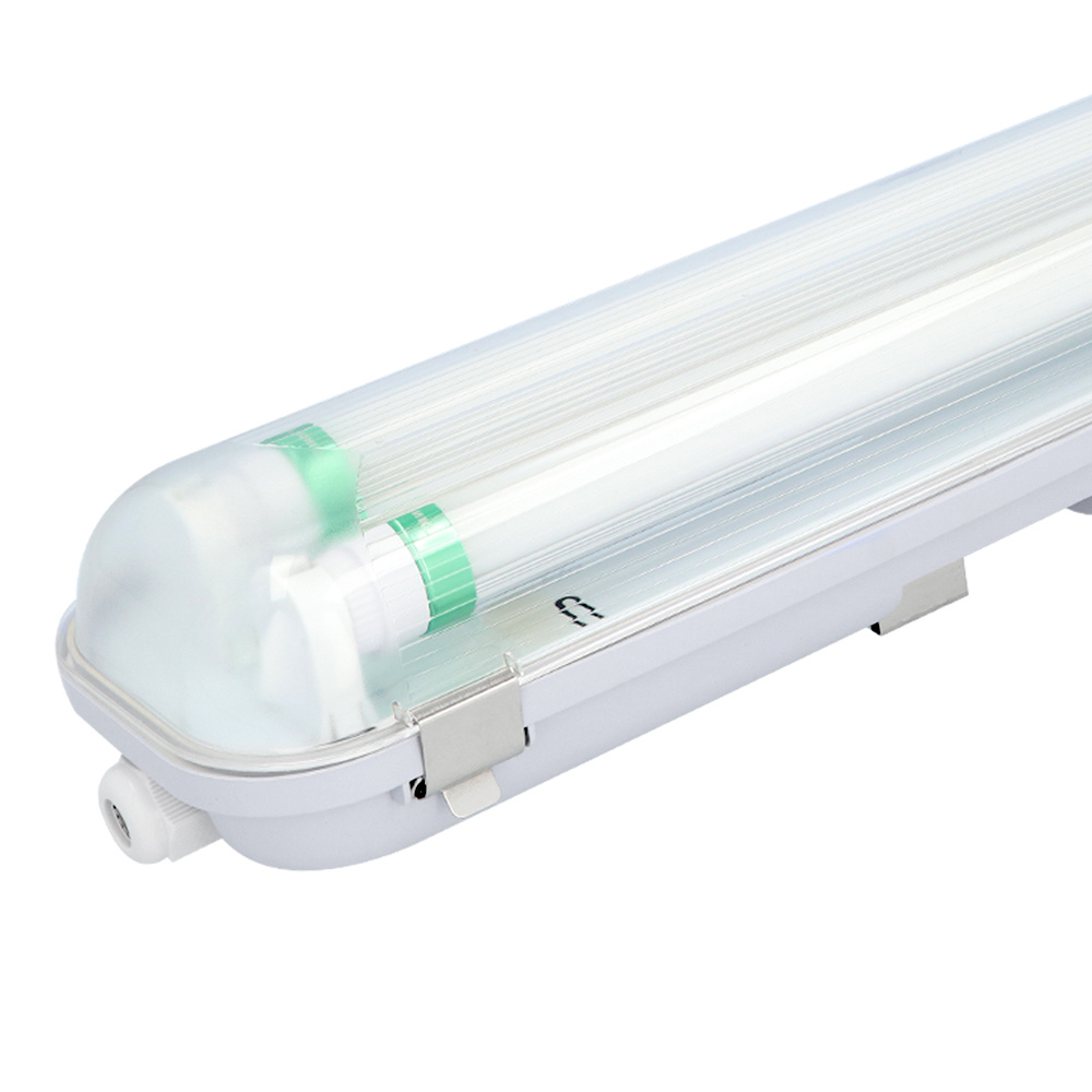 HOFTRONIC - Dubbel LED TL armatuur met lamp - 150cm - 60 Watt 9600 Lumen (160lm/W) - 4000K IP65 waterdicht voor binnen en buiten - T8 G13 fitting - Flikkervrij - Koppelbaar