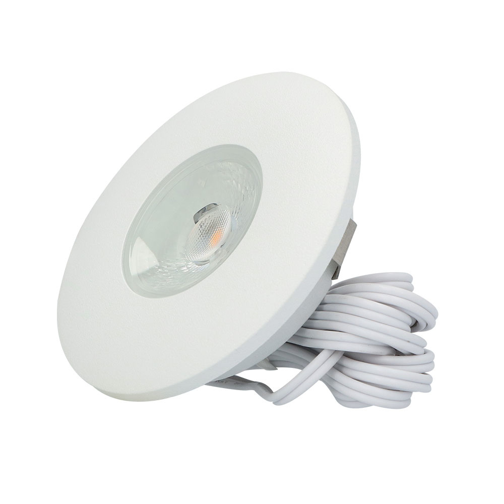 HOFTRONIC™ LED Inbouwspot Pavo Wit 3 Watt 2700K 260lm Ø69 mm Zeer dun 12mm