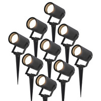 9x Spikey LED Prikspot 6.5 Watt 4000K Zwart IP65 waterdicht