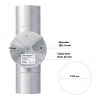Smart WiFi+BLE LED Wall Light Dax stainless steel IP65