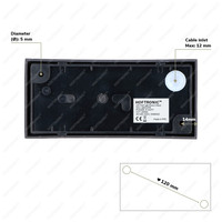 LED wall light Rivera S 9 Watt 3000K IP54 black