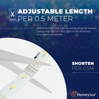 Intelligenter LED-Streifen Wifi + Bluetooth RGBWW 5 Meter IP65 inkl. App & RF-Fernbedienung