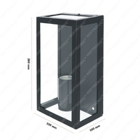 Stella dimmbare LED-Wandleuchte - excl. E27 Leuchtmittel - max. 60 Watt - IP44 - Schwarz - 3 Jahre Garantie
