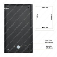 Stella dimmbare LED-Wandleuchte - excl. E27 Leuchtmittel - max. 60 Watt - IP44 - Schwarz - 3 Jahre Garantie