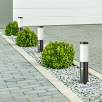 LED Außen-Wegeleuchte Dally S Schwarz Inkl. Bewegungsmelder und Dämmerungsschalter E27 IP44 45cm