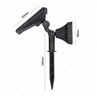 Reno LED Solar Tuinspot 3000K warm wit IP65 Spatwaterdicht Prikspot Grondspot