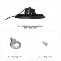 LED High bay 200W 4000K IP65 Philips LumiLEDs 140lm/W Powered by Hoftronic - 5 jaar garantie