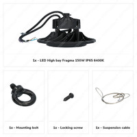 LED High bay Fragma 150W IP65 Dimmable 6400K 160lm/W Samsung Powered 5 year warranty