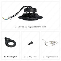 LED High bay Fragma 200W IP65 Dimmable 6400K 160lm/W Samsung Powered 5 year warranty
