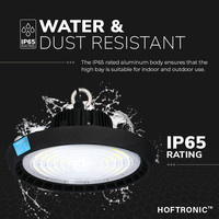 LED High bay Saturn 70W 120° IP65 Dimbaar 5700K 190lm/W Hoftronic Powered 5 jaar garantie