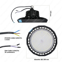 LED High bay Saturn 70W 120° IP65 Dimbaar 5700K 190lm/W Hoftronic Powered 5 jaar garantie