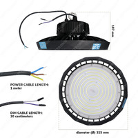 LED High bay Saturn 150W 120° IP65 Dimmable 5700K 190lm/W Hoftronic Powered 5 year warranty