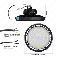 LED High bay Saturn 200W 120° IP65 Dimmable 5700K 190lm/W Hoftronic Powered 5 year warranty