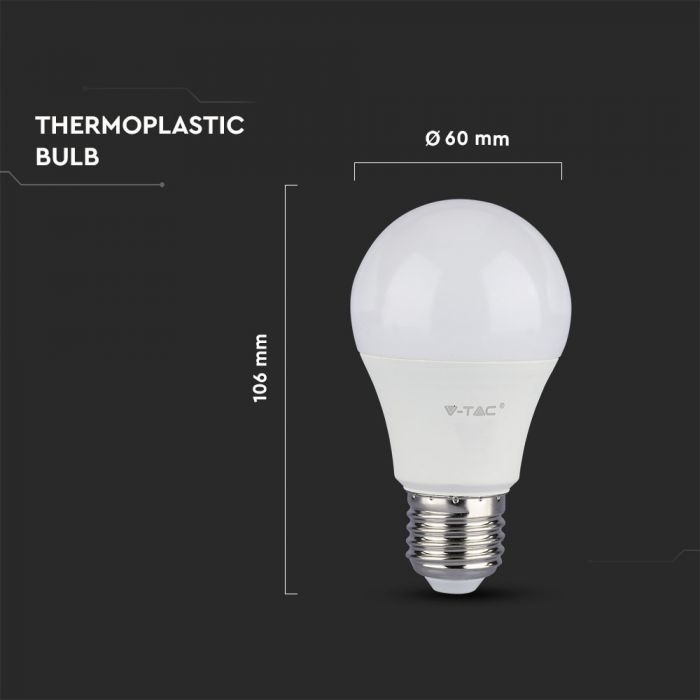 Voordeelpak 10 stuks E27 LED Lamp 9 Watt A58 Samsung 3000K Vervangt 60 Watt