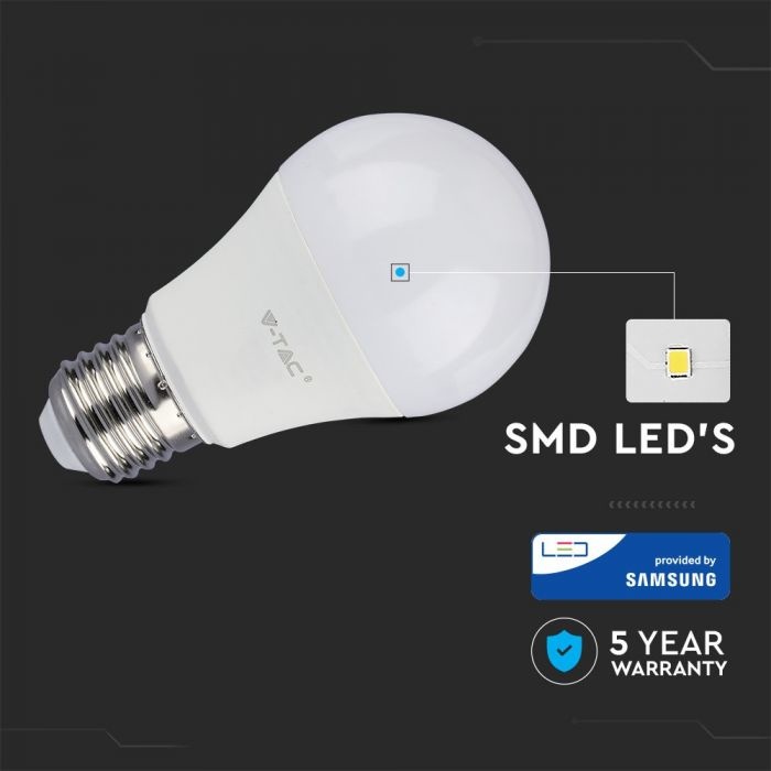 Voordeelpak 10 stuks E27 LED Lamp 9 Watt A58 Samsung 3000K Vervangt 60 Watt
