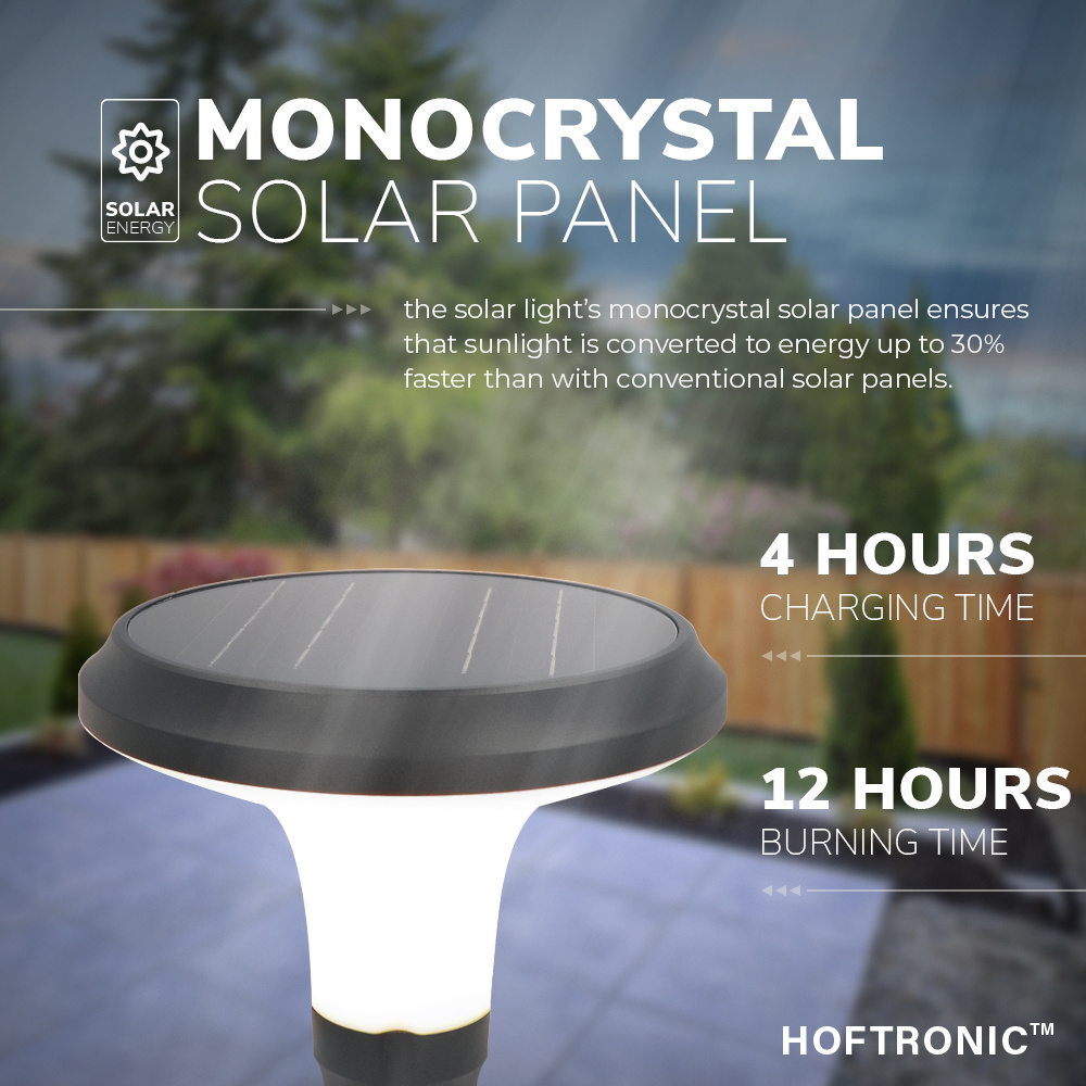 HOFTRONIC - 4x Lampe d'extérieur Solar - convient pour clôture