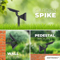 Reno LED Solar Tuinspot 3000K warm wit IP65 Spatwaterdicht Prikspot Grondspot