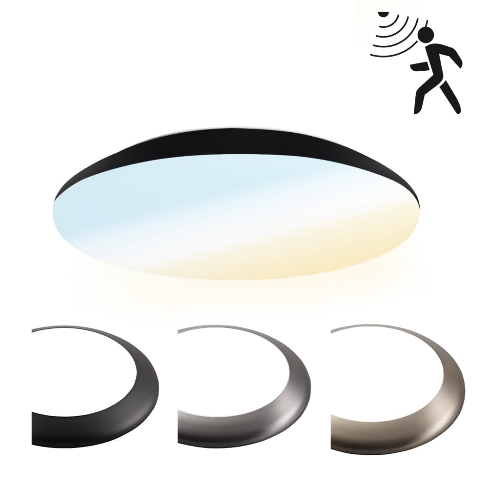 HOFTRONIC LED Plafondlamp/Plafonniere met Sensor 12W Lichtkleur instelbaar - 1300lm - IK10 - 25 cm 