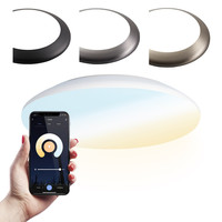 LED Smart Ceiling lamp WiFi + Bluetooth 18W CCT - 1800lm - IK10 - Ø30 cm - White - IP65