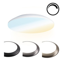 Dimmbare LED Deckenleuchte 12W einstellbare Lichtfarbe - 1200lm - IK10 - Ø25 cm - Weiß - IP65