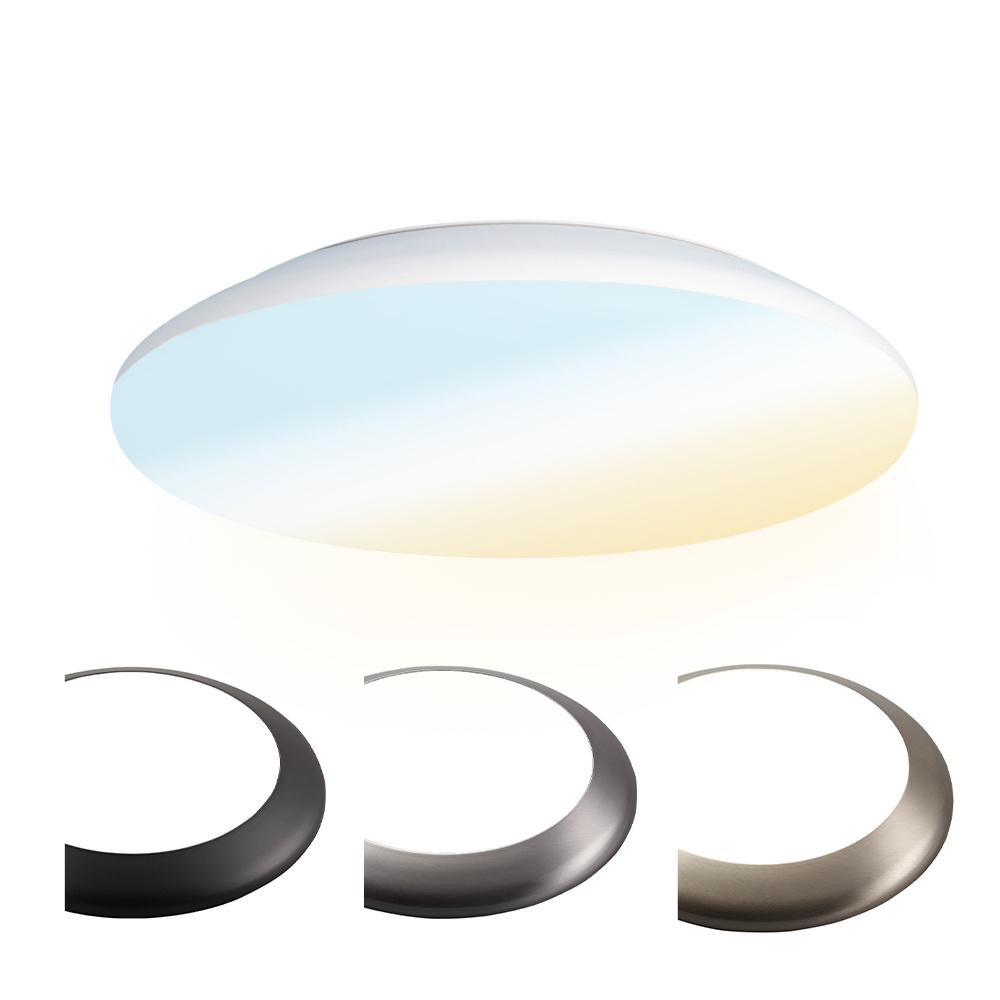 HOFTRONIC LED Plafondlamp/Plafonniere 18W Lichtkleur instelbaar - 2100lm - IK10 - Ø30 cm - Wit - IP6