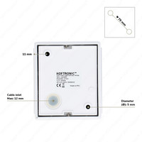 Dimbare LED Wandlamp Kansas wit 6 Watt 3000K Up & Down light IP54