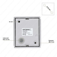 Kansas - Dimbare LED wandlamp kubus - 7 Watt - 3000K warm wit - Up & Down light - IP65 - Grijs - Binnen en buiten