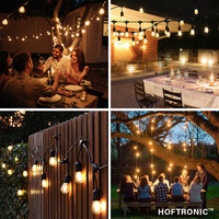5m LED Prikkabel - String Light - 10 E27 Fittingen - IP54 Lichtsnoer buiten - excl. lichtbronnen