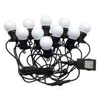 LED Lichterkette Glühbirnen - LED String Light - 20 Milchige LEDs - 10m - IP44