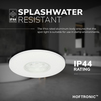 Set van 4 LED Inbouwspots Pavo wit 3 Watt 2700K 260lm Ultra dun 12 mm