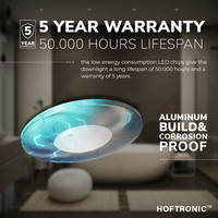 LED Downlight Pavo RVS 3 Watt 2700K 260lm Ø69 mm