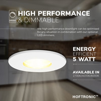 Dimbare LED inbouwspot Barcelona GU10 5 Watt 6000K IP44
