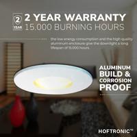 Dimbare LED inbouwspot Barcelona GU10 5 Watt 6000K IP44