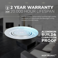 Dimmable LED downlight Chandler 5 Watt 6400K tiltable