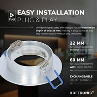 Dimbare LED inbouwspot Chandler 5 Watt 4000K neutraal wit Kantelbaar