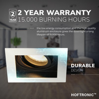 Dimmable LED downlight Durham 5 Watt 2700K warm white tiltable